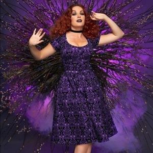 PUG Diana Deadly Damask Print dress